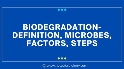 Biodegradation- Definition, Microbes, Factors, Steps