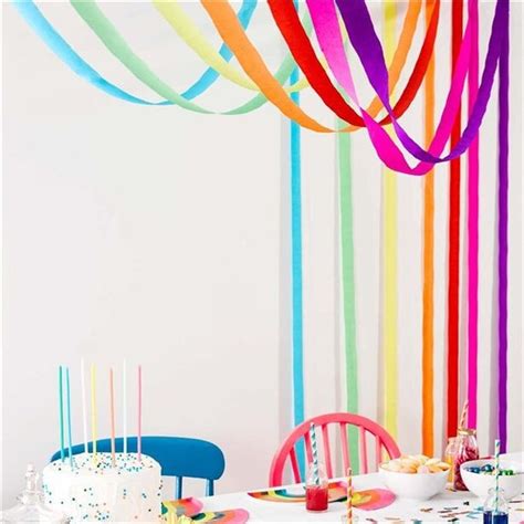 Rainbow Streamer Kit Birthday Party Decorations Bright | Etsy