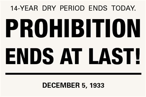 PROHIBITION ENDS AT LAST! | The Beer Connoisseur®