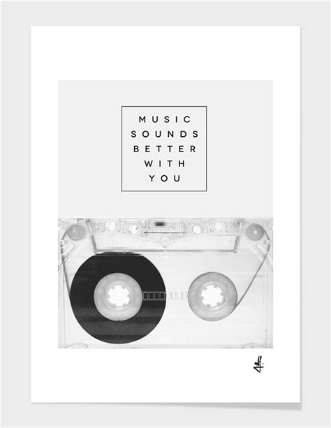 «Music Sounds Better With You», Numbered Edition Art Print by Galaxy Eyes - From $19 - Curioos