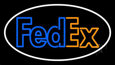 Fedex Logo With Neon Sign | Shipping Neon Signs | Neon Light