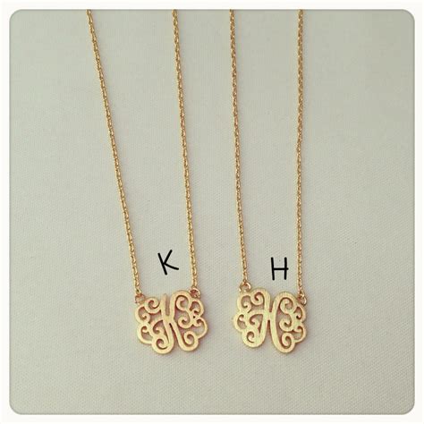 Initial monogram necklace - Imsmistyle