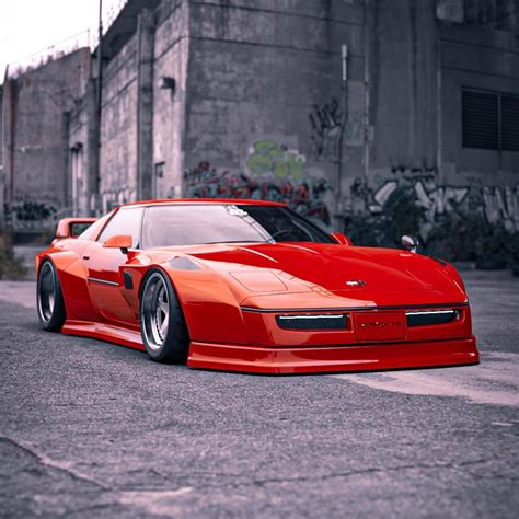 C4 Corvette With Rocket Bunny Widebody Kit Might Look Like a JDM ...