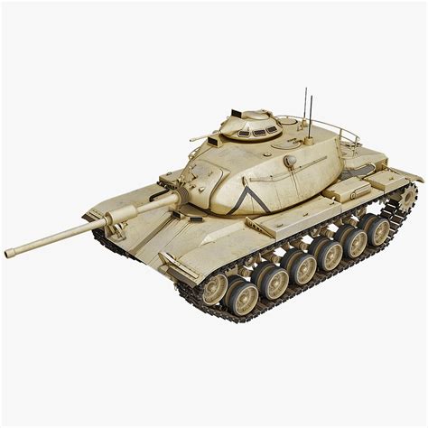 3d model of m60 patton combat tank