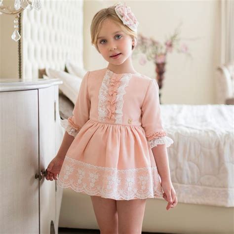 Dolce Petit - Girls Pink Cotton Dress | Childrensalon | Cute girl ...