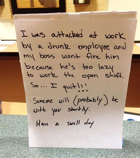 Funny Resignation Letters From People Who Had It With Their Job