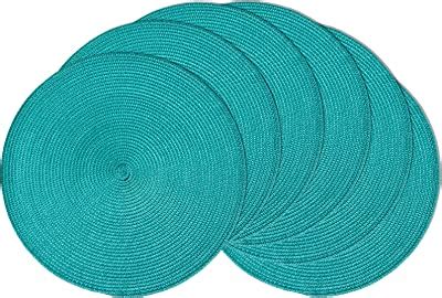 Amazon.com: AHHFSMEI Round Braided Placemats 15 Inch Round Table Mats ...