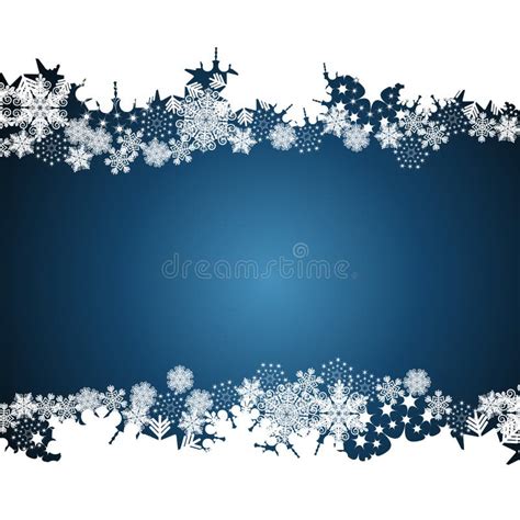 Christmas Border, Snowflake Design Background Stock Vector ...