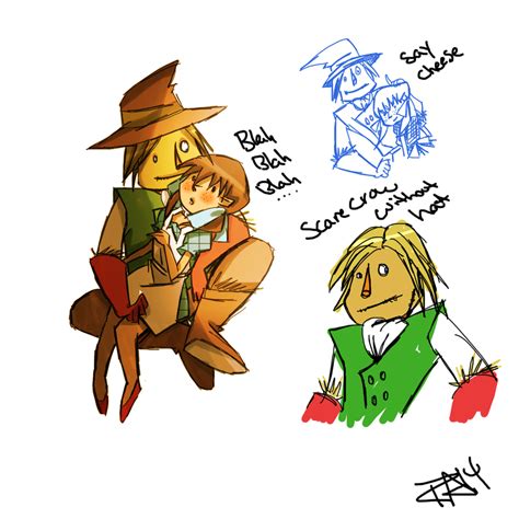 Doodling more Dorothy and Scarecrow by DontbeModest on DeviantArt