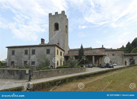 Abbey Badia a Coltibuono, Toskany, Italy 01 Stock Photo - Image of monastery, benedictine: 32976088