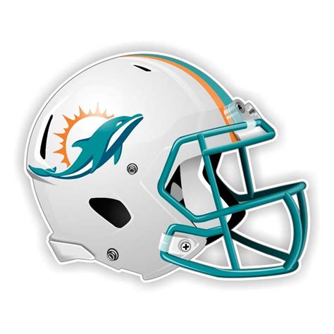 Miami Dolphins Football Helmet Decal | Etsy