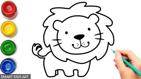 How to Draw a Lion - smart kids art!