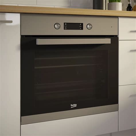 Beko BQM22301XC Black & stainless steel Built-in Electric Single Multifunction Oven ...