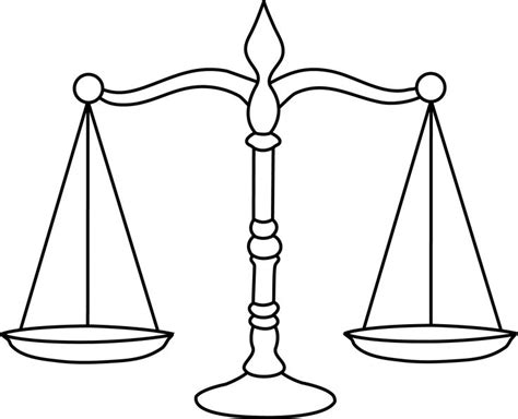 Justice Scale Drawing | Free download on ClipArtMag