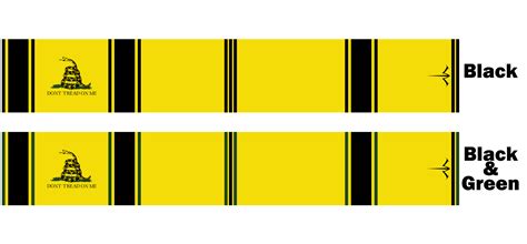 Traditional Crest Gadsden Flag Arrow Wraps | White Water Archery