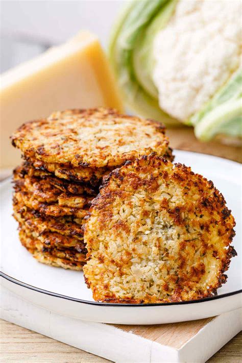 4-Ingredient Cauliflower Parmesan Crisps for a Healthy Snack - Healthy Substitute