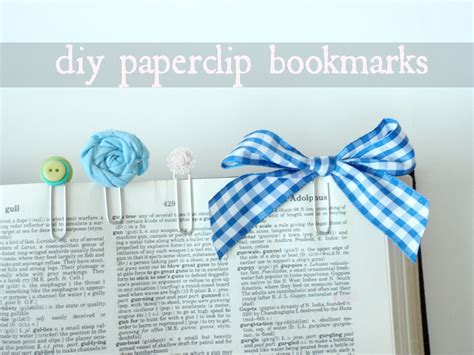 A Creative Cookie: diy paperclip bookmarks.