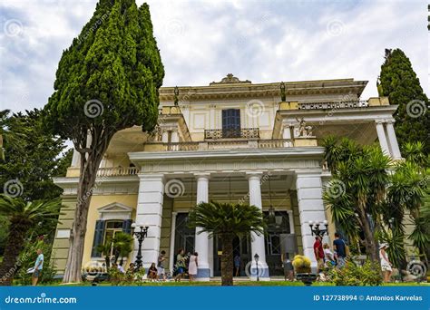 Achilleion palace, Corfu editorial stock image. Image of emperor - 127738994