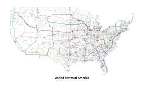 Highways of the USA – Transit Maps Store