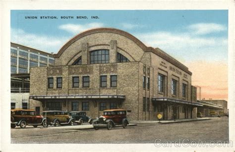 Union Station South Bend, IN Postcard