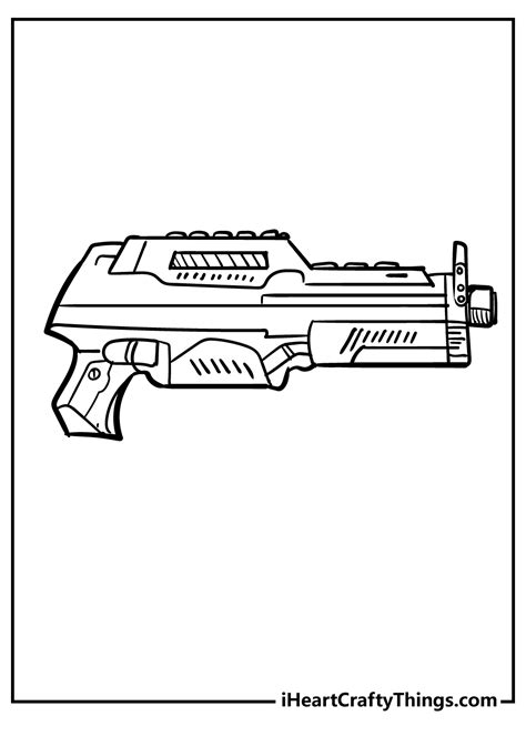 Nerf Gun Coloring Sheets