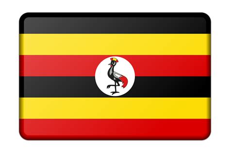 Uganda Flag PNG Transparent Images, Pictures, Photos