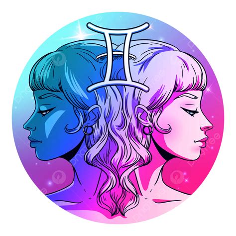 Zodiac Signs Gemini Vector Hd PNG Images, Gemini Zodiac Sign Artwork ...