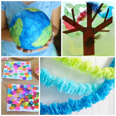 Beautiful Tissue Paper Crafts For Kids | What Can We Do With Paper And Glue