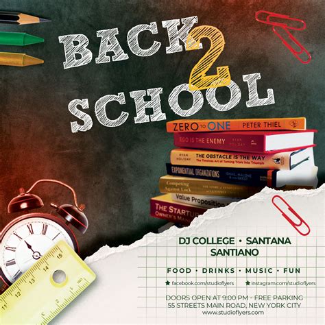 Back to School vol.2 Free PSD Flyer Template - StudioFlyers.com | Free ...