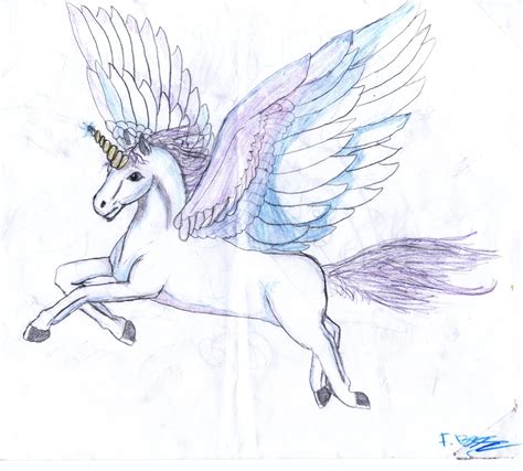 Flying Unicorn Drawing at GetDrawings | Free download