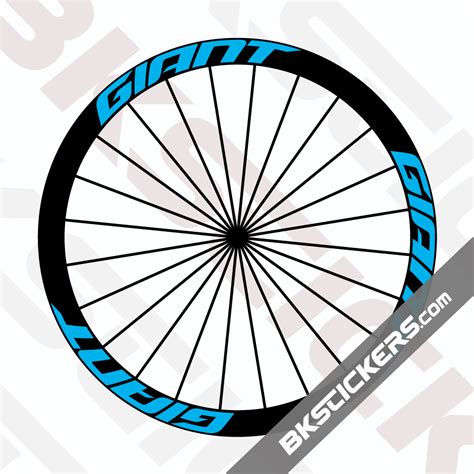 Giant Road Rims decals Kit- Bkstickers.com - personalized rim stickers