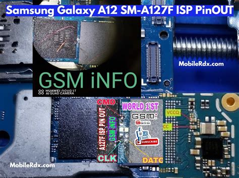 Samsung Galaxy A12 SM-A127F ISP PinOUT | Test Point Image