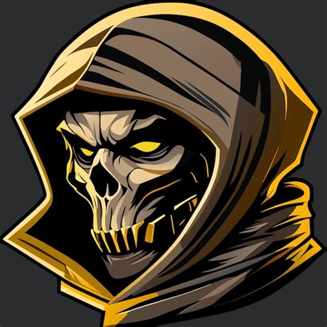 Premium Vector | Skull in the hood vector illustration