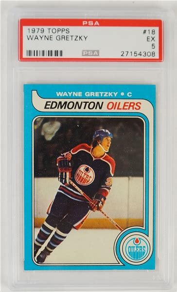 Lot Detail - Wayne Gretzky 1979 Topps Rookie Card #18 PSA 5 EX