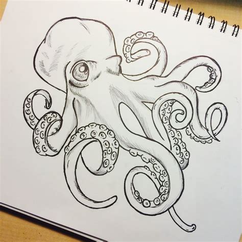 Octopus Outline Octopus Drawing Octopus Tattoo Design Octopus Art | The ...