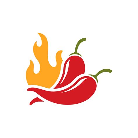 spicy chili logo design vector 7126438 Vector Art at Vecteezy