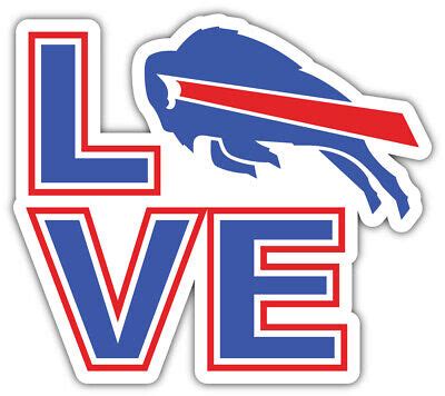 Buffalo Bills Love NFL Sport Car Bumper Sticker Decal "SIZES'' | eBay