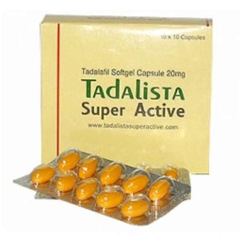 Buy Tadalafil Super Active - Tadalista Capsule for Faster Erection