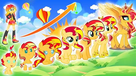 🦄My Little Pony 🌈 Princess Sunset Shimmer 💛 GROWING UP 2022 👉@sweetponylife - YouTube