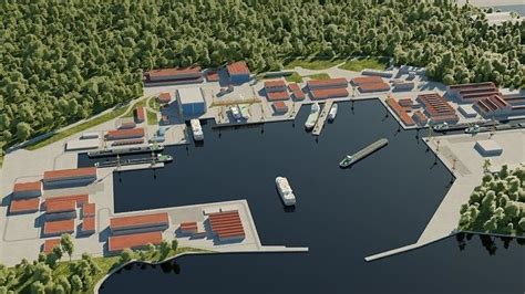 Sea port 3D model | CGTrader