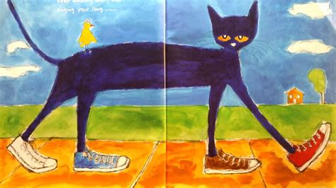 pete the cat i love my white shoes read aloud - YouTube