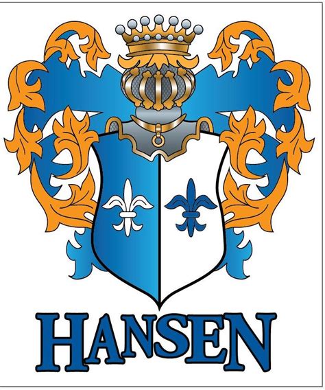 Charles and Vilate Hansen Family: Hansen Family Crests - Danish & Norwegian