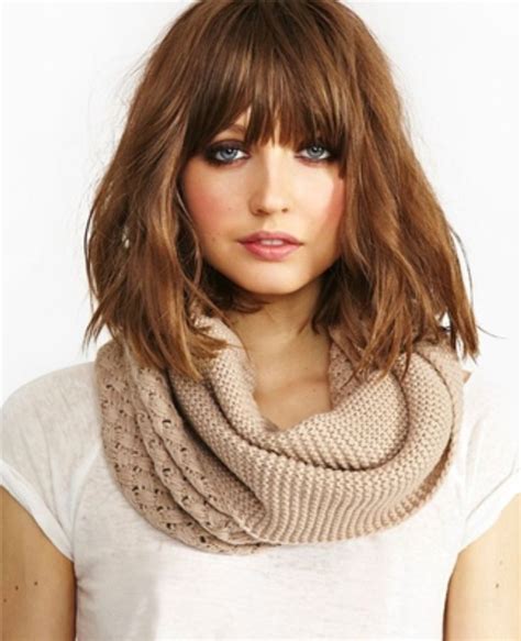 25+ best ideas about Medium hairstyles with bangs on Pinterest | Medium bob with bangs ...