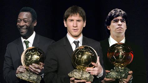 Si Pelé et Maradona avaient pu avoir le Ballon d'or, ils seraient quand même derrière Messi ...