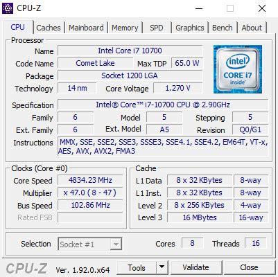 Intel Core i7-10700 Review - Way to Overclock without the K - Clock Frequencies, Boost ...