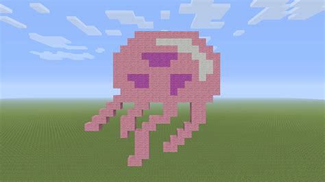 Minecraft Pixel Art - SpongeBob JellyFish - YouTube