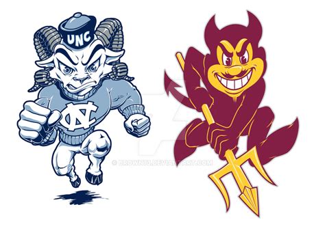 COLLEGE MASCOTS BY B by BROWN73 on DeviantArt