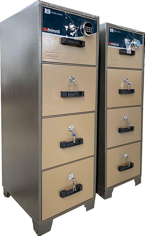 Fireproof Cabinet-FCR-(4 Drawers) – SAFES & OFFICE SECURITY SYSTEMS LTD.