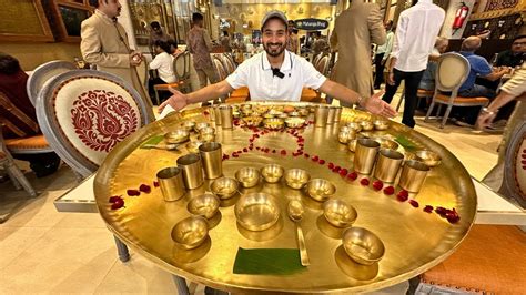 28KG Biggest Maharaja Thali | Unlimited Maharaja Bhog Thali in Pune | Pune Food Tour - YouTube