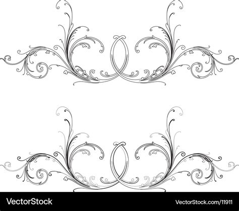 Baroque patterns Royalty Free Vector Image - VectorStock